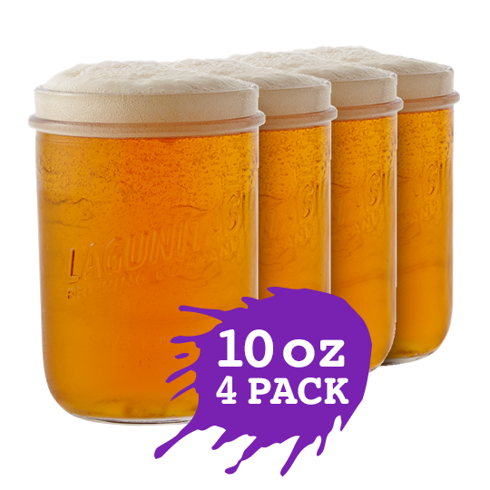 “Four 10oz Mason Jar Glasses, perfect for drinks and home decor.”