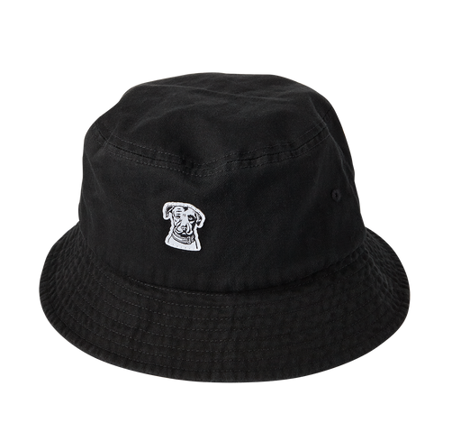 “Stylish headwear featuring an eye-catching graphic of a dog, showcasing Lagunitas branding. Versatile and comfortable, this bucket hat is a fun and playful fashion accessory for dog lovers”