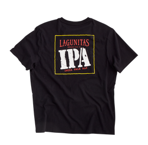 “Craft beer-inspired, stylish t-shirt with a unique pocket design. Perfect for craft beer enthusiasts and lovers of Lagunitas IPA”