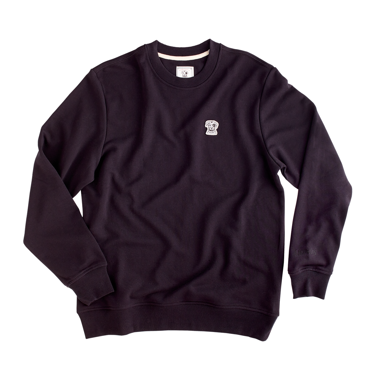 “A premium quality, stylish and comfortable crewneck sweatshirt featuring the iconic Black Dog logo of Lagunitas. Crafted for beer enthusiasts, this classic black sweatshirt showcases Lagunitas branding and is perfect for versatile casual wear.”