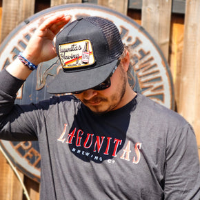 “A stylish and functional headwear featuring the iconic Lagunitas branding. This Petaluma-inspired hat comes with a pocket design. Made with premium quality materials, it ensures a comfortable fit with an adjustable strap. Perfect for outdoor fashion and showcasing your Lagunitas and Petaluma pride”