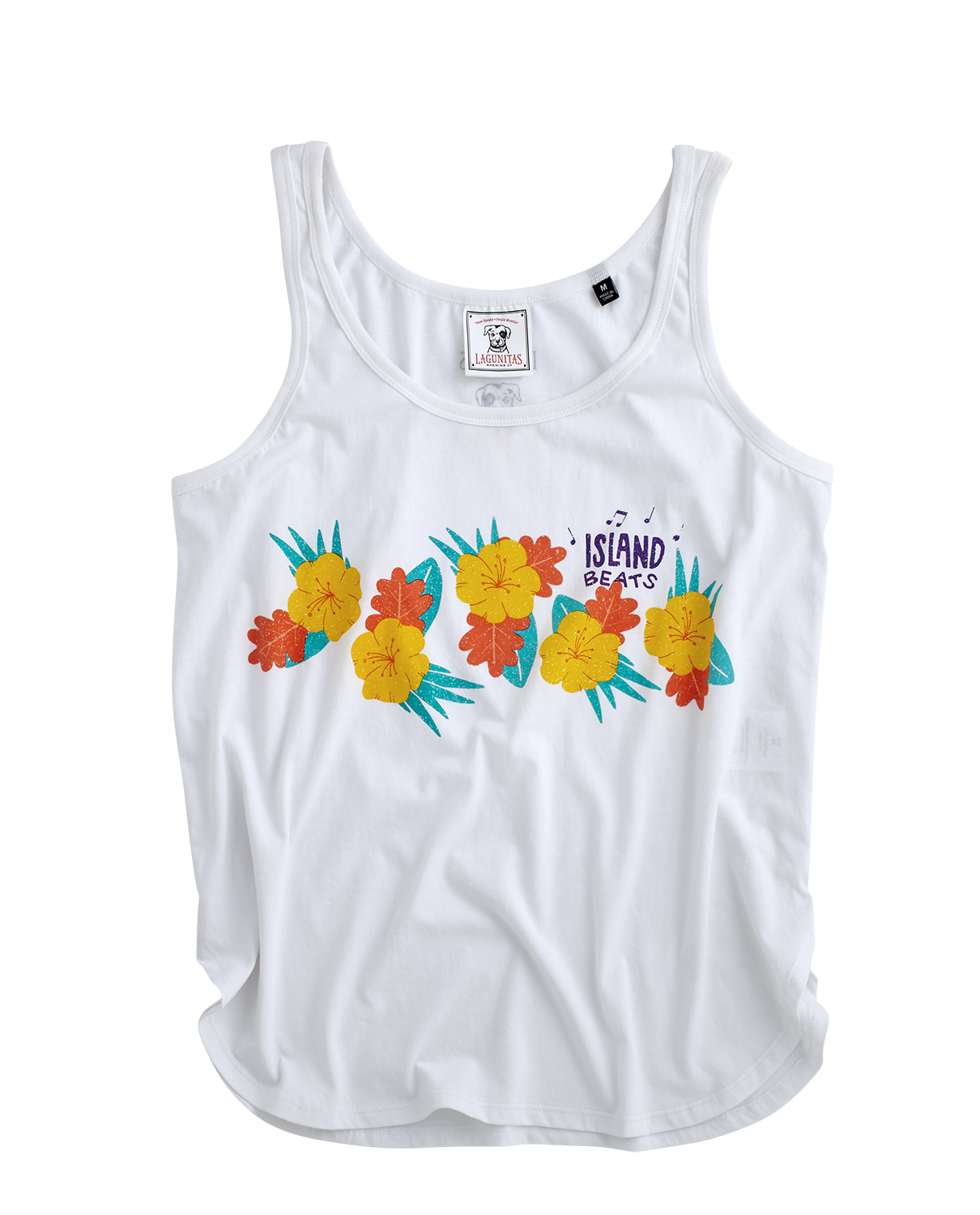 “A vibrant and tropical tank top featuring a premium quality design. This Lagunitas brewery merchandise is perfect for warm weather, with its comfortable and breathable fabric. The tank top showcases an island-inspired fashion, with eye-catching and colorful visuals. It proudly displays Lagunitas branding, representing the authentic brewery style. Lightweight and sleeveless, this versatile tank top allows you to celebrate the Lagunitas spirit with style.”